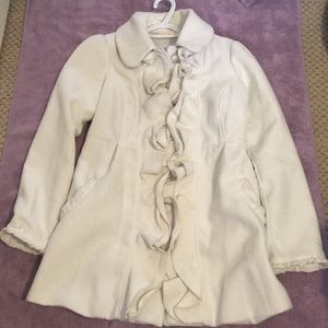 White winter pea coat